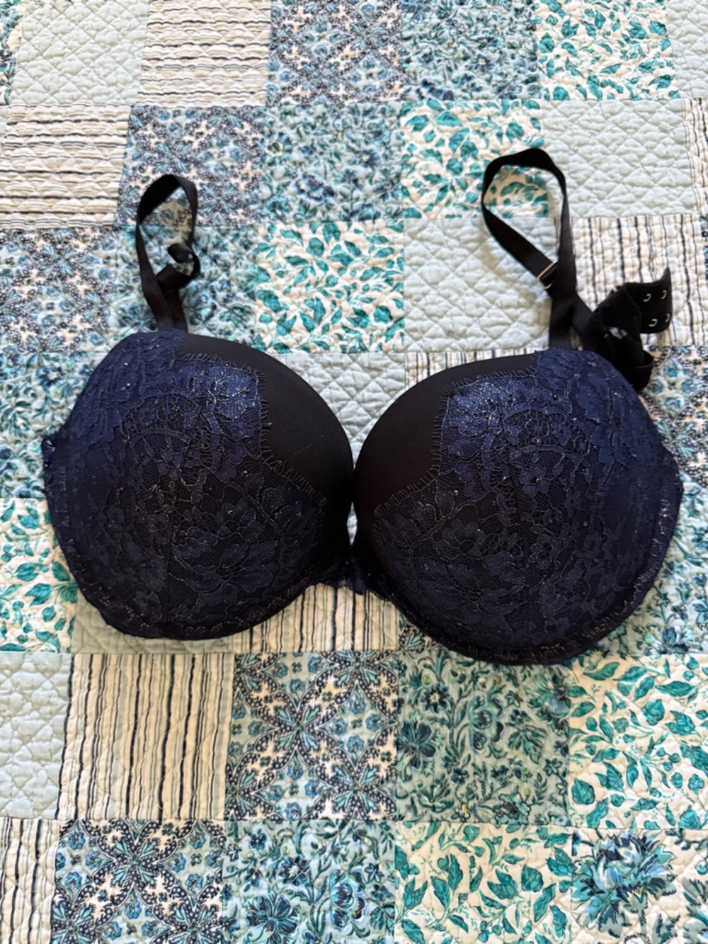 Victoria's Secret Navy Lace Push-Up Bra
